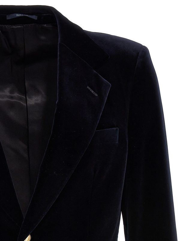 Turned-up velvet cuff blazer - immagine 3