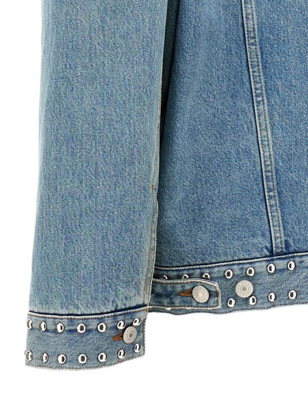 'GG' insert denim jacket - immagine 4