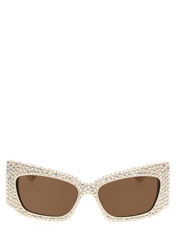 Geometric crystal sunglasses