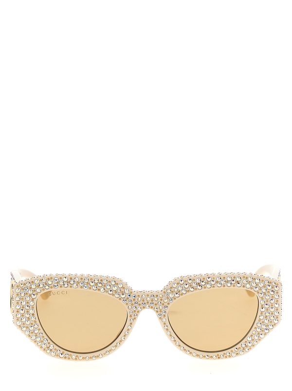 Geometric crystal sunglasses