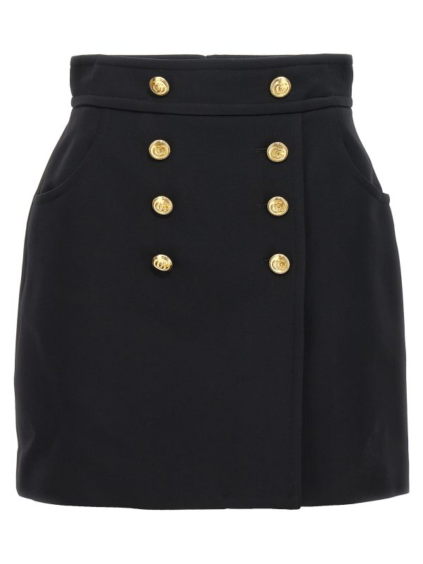 Logo button skirt