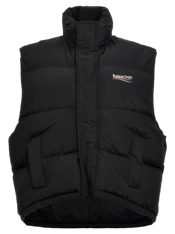 'Puffer Cocoon Political Campaign' vest