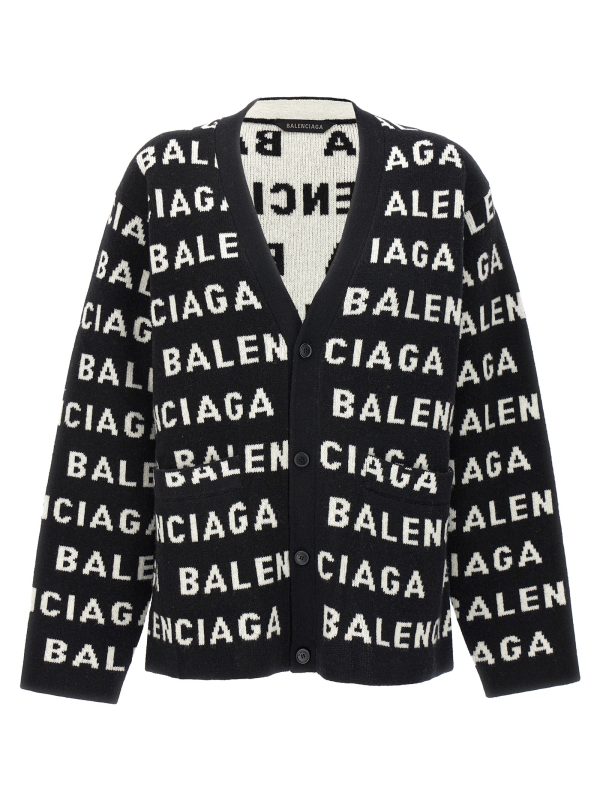 All-over logo cardigan