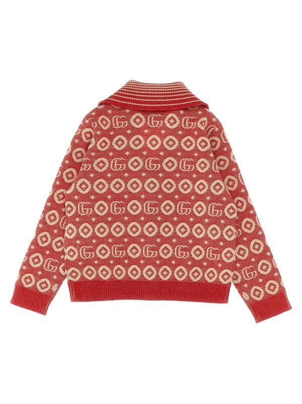 Jaquard logo cardigan - immagine 2