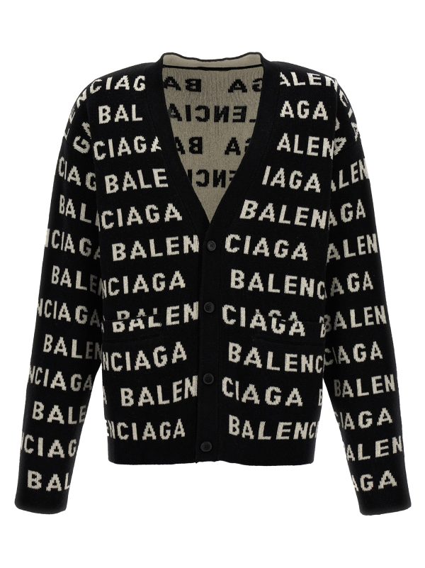 All-over logo cardigan