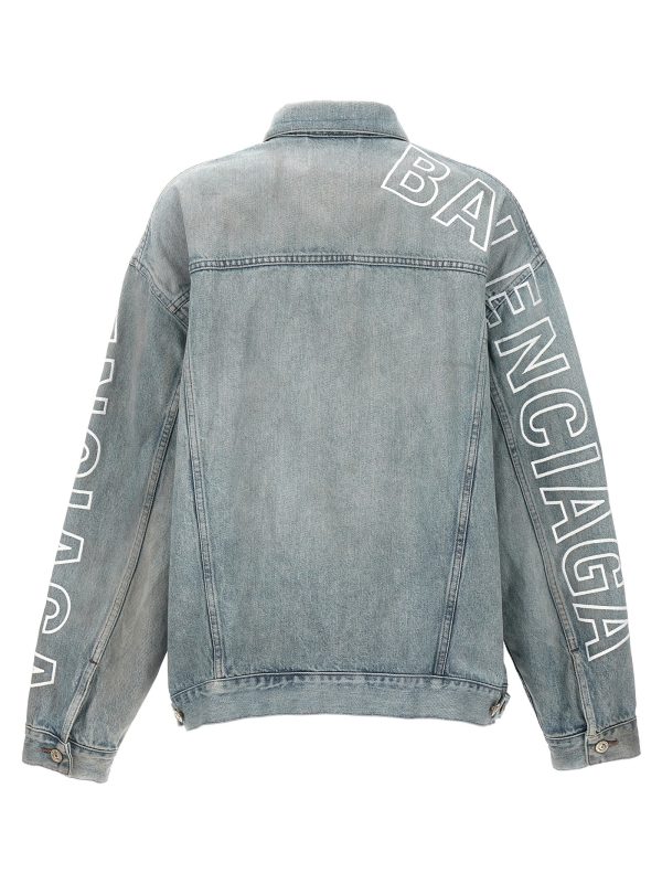 Logo embroidery denim jacket - immagine 2