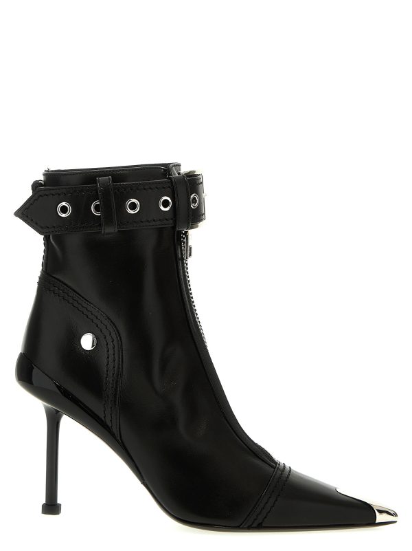 'Slash biker' ankle boots