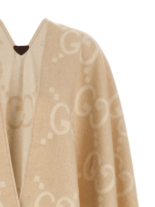 'GG' reversible cape - immagine 3