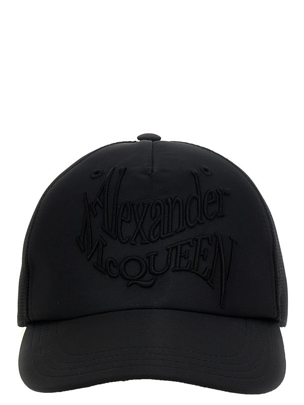 'Warped logo' baseball cap