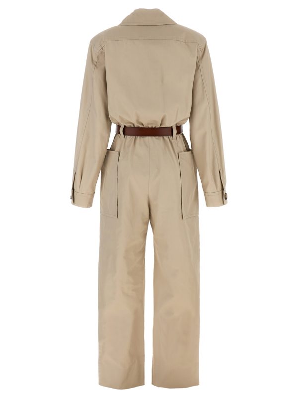 Twill belt jumpsuit - immagine 2