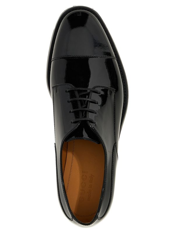 Patent leather lace-up shoes - immagine 4