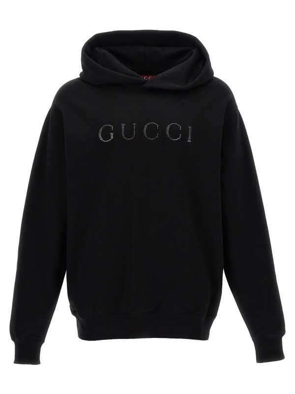 Rhinestone logo hoodie