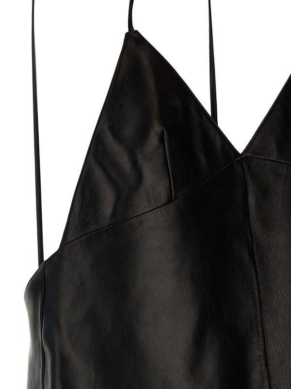 Leather slip dress - immagine 4