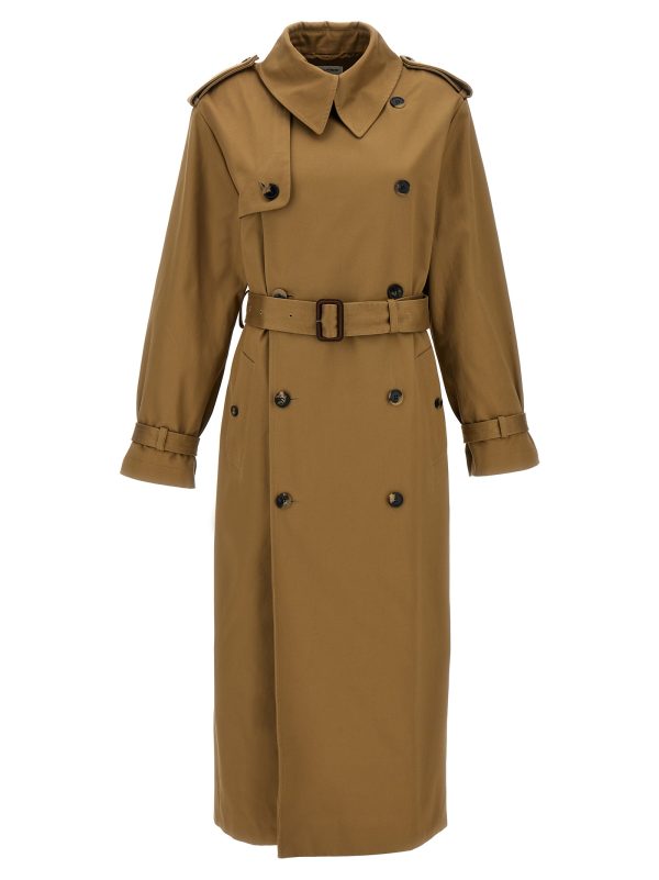 Serge double-breasted trench coat