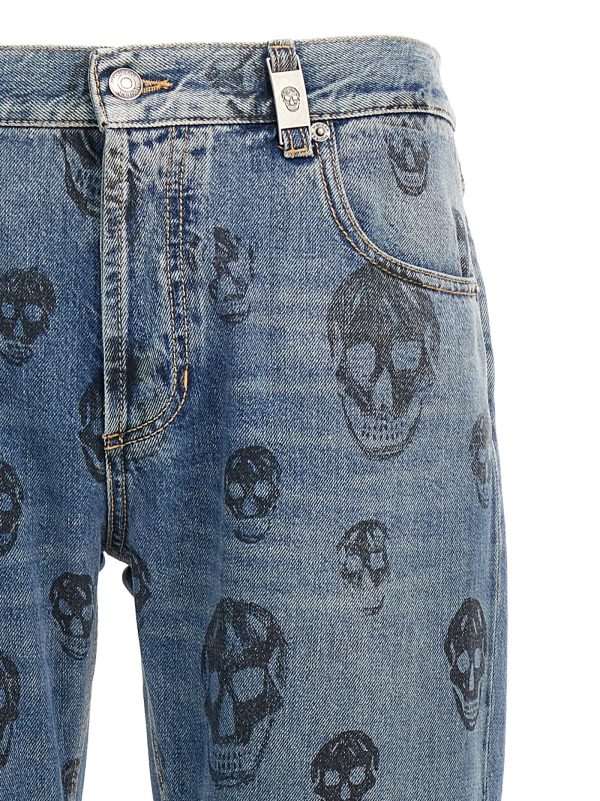 Skull print jeans - immagine 3