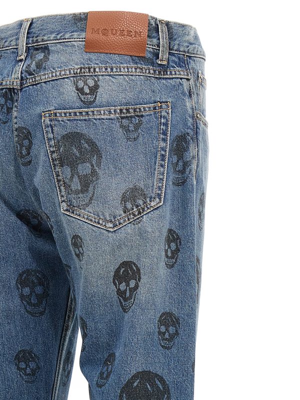 Skull print jeans - immagine 4