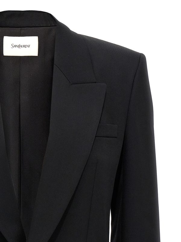 Single-breasted wool blazer - immagine 3