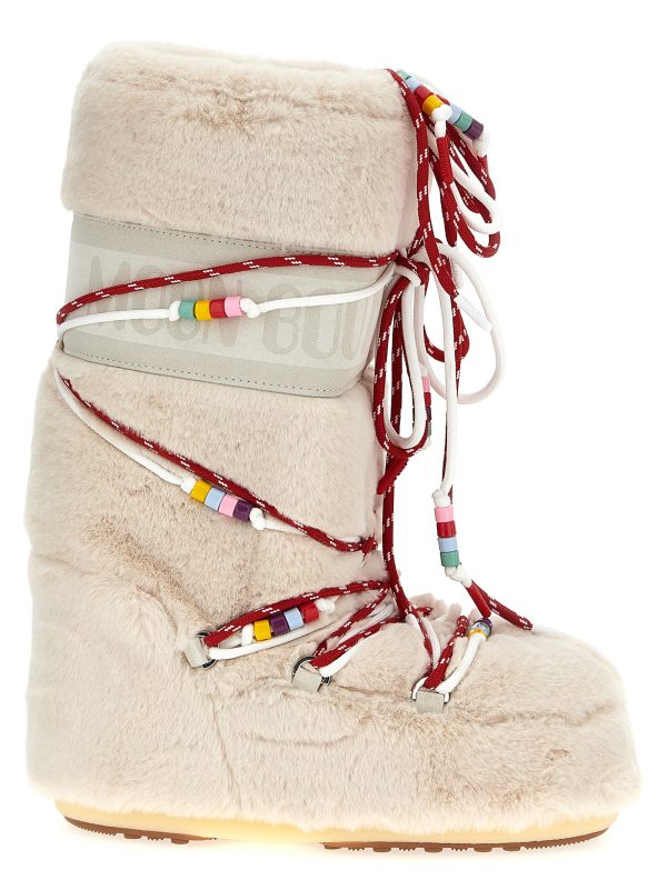 'Icon Faux-Fur Beads' boots