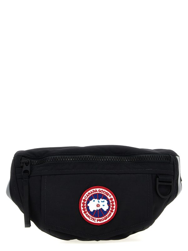 Logo patch fanny pack