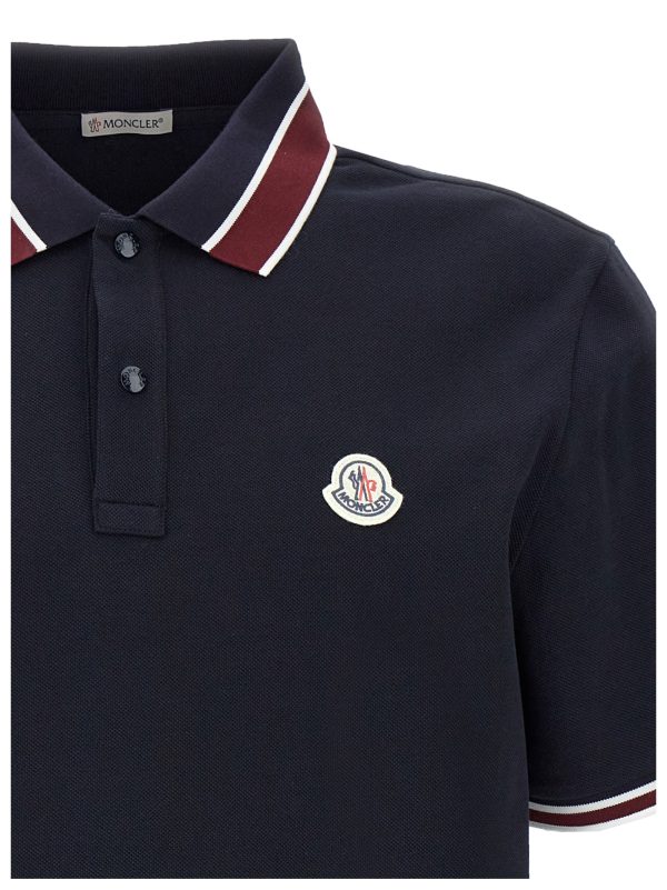 Logo patch polo shirt - immagine 3