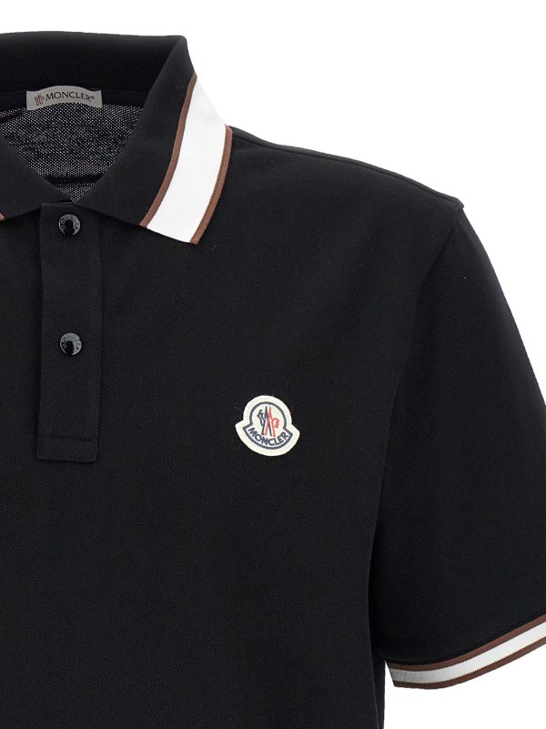 Logo patch polo shirt - immagine 3