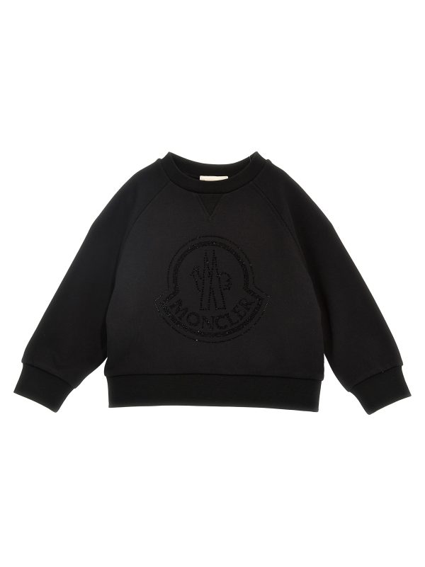 Rhinestone logo sweatshirt