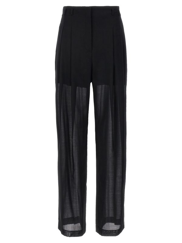 Semi-sheer trousers