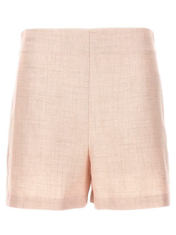 Linen blend shorts