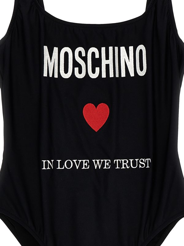 'In Love We Trust' one-piece swimsuit - immagine 3