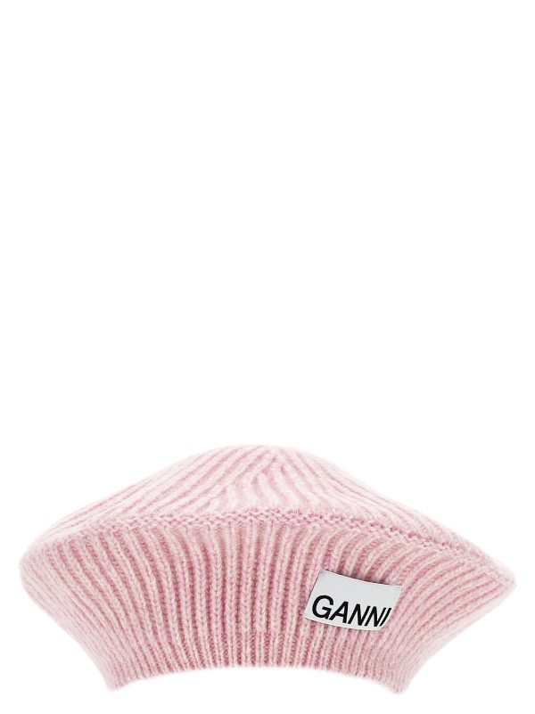 Logo ribbed beanie