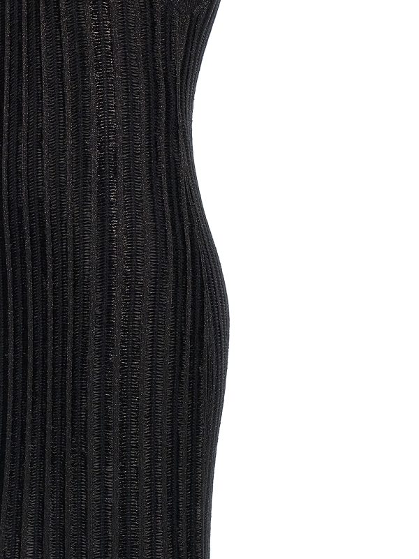 Laminated knit dress - immagine 4