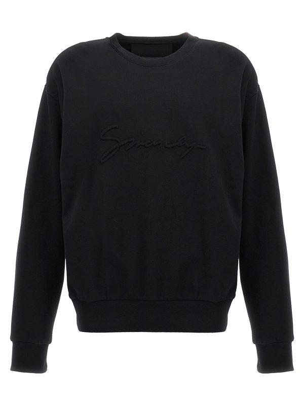 Embossed logo sweatshirt