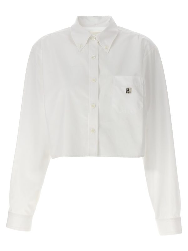 Cropped logo shirt