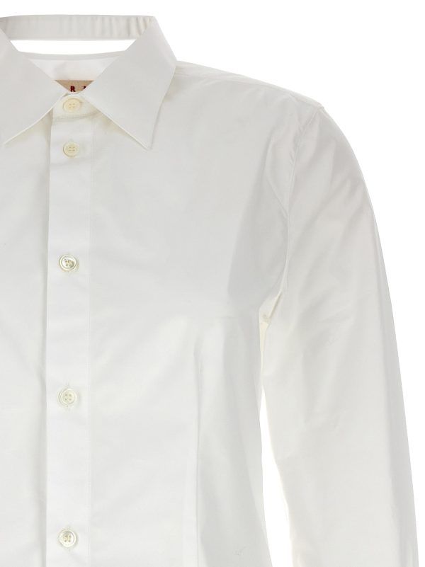 Cut-out collar shirt - immagine 3