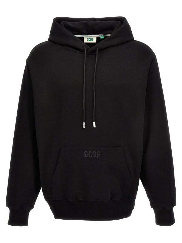 Sequin logo hoodie