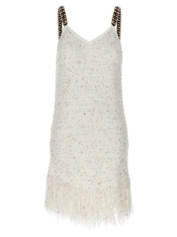 'Fringed Tweed' dress