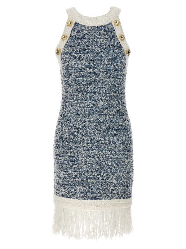 'Fringed Tweed' dress