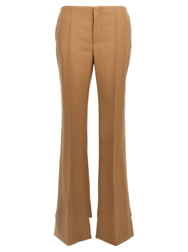 Asymmetrical hem pants