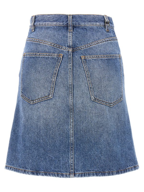 Denim mini skirt - immagine 2