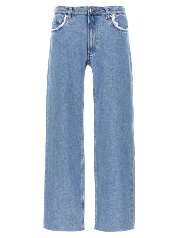 'Relaxed raw edge' jeans