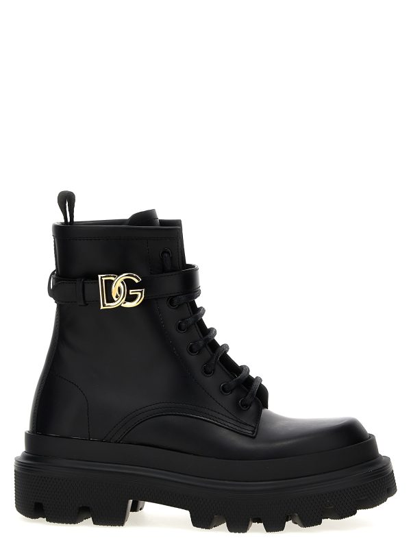 Logo ankle boots