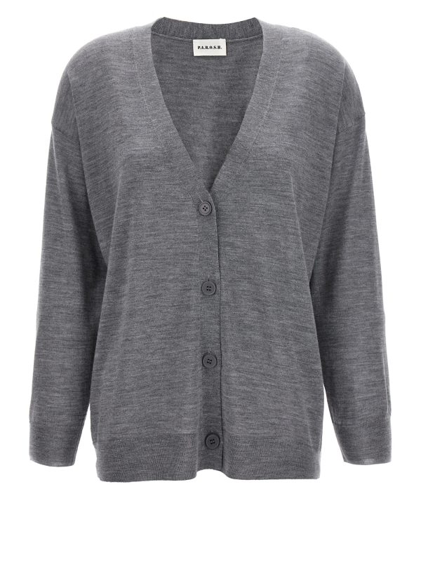 Wool blend cardigan