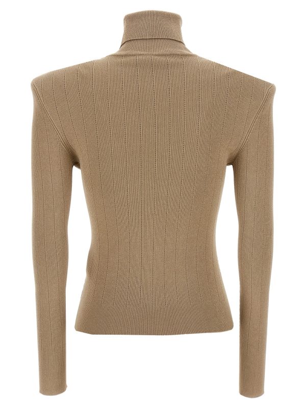 Ribbed button sweater - immagine 2