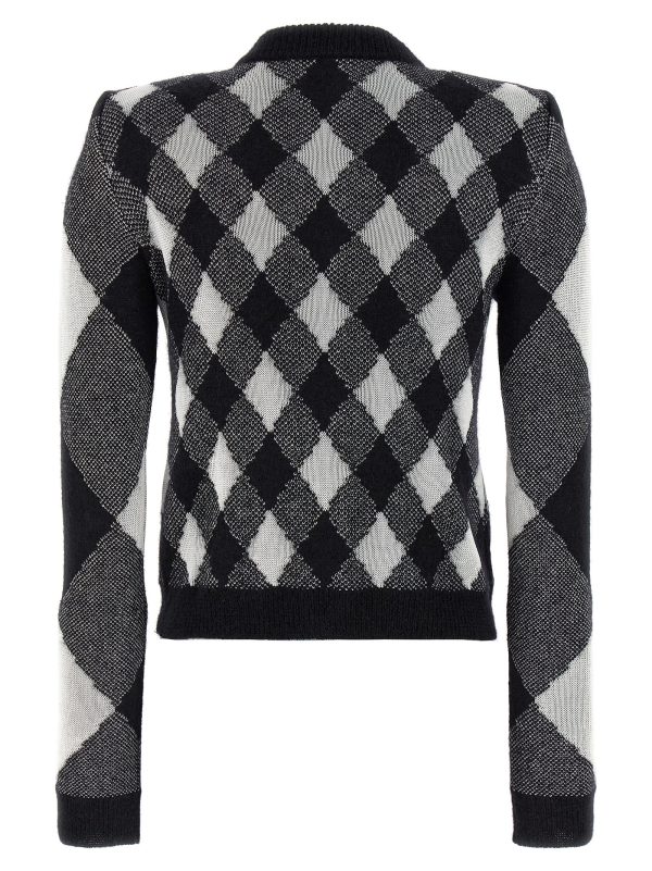 Vichy knit cardigan - immagine 2