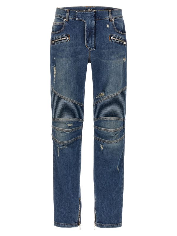 'Biker' jeans