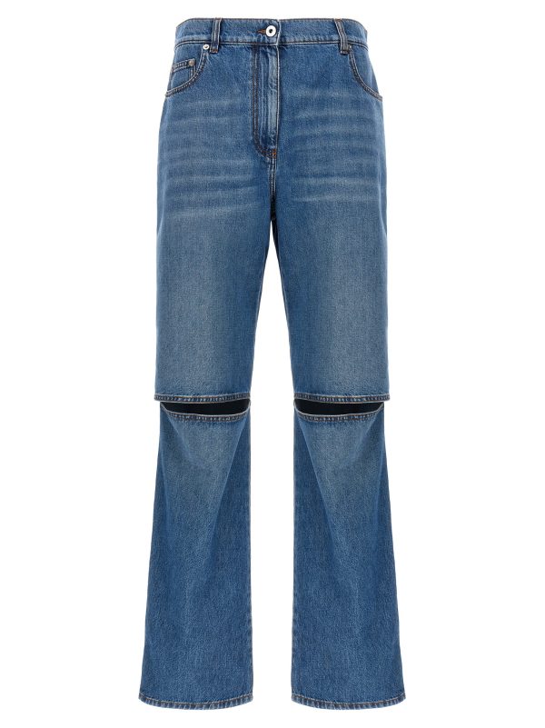 Cut-out jeans