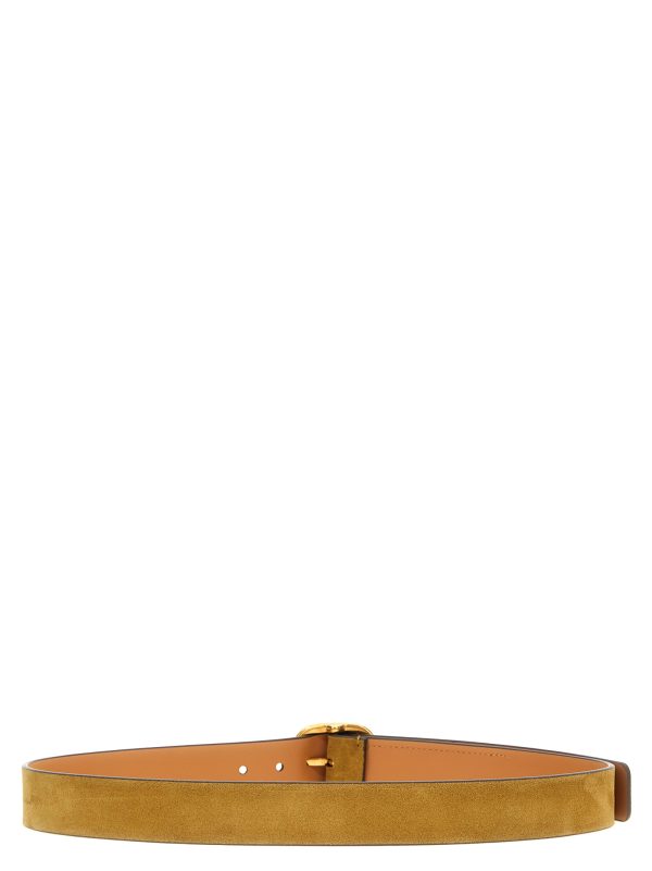 Suede logo buckle belt - immagine 2