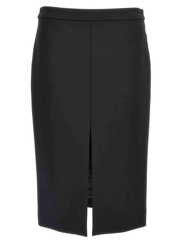 Sheath midi skirt