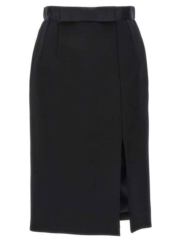 Wool pencil skirt