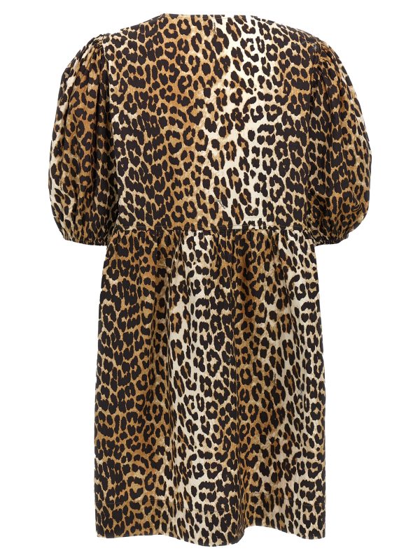 Leopard poplin dress - immagine 2